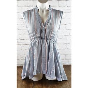 Ellison Women's Striped Sleeveless Blouse ~ Size Medium ~ NWT / New with Tags